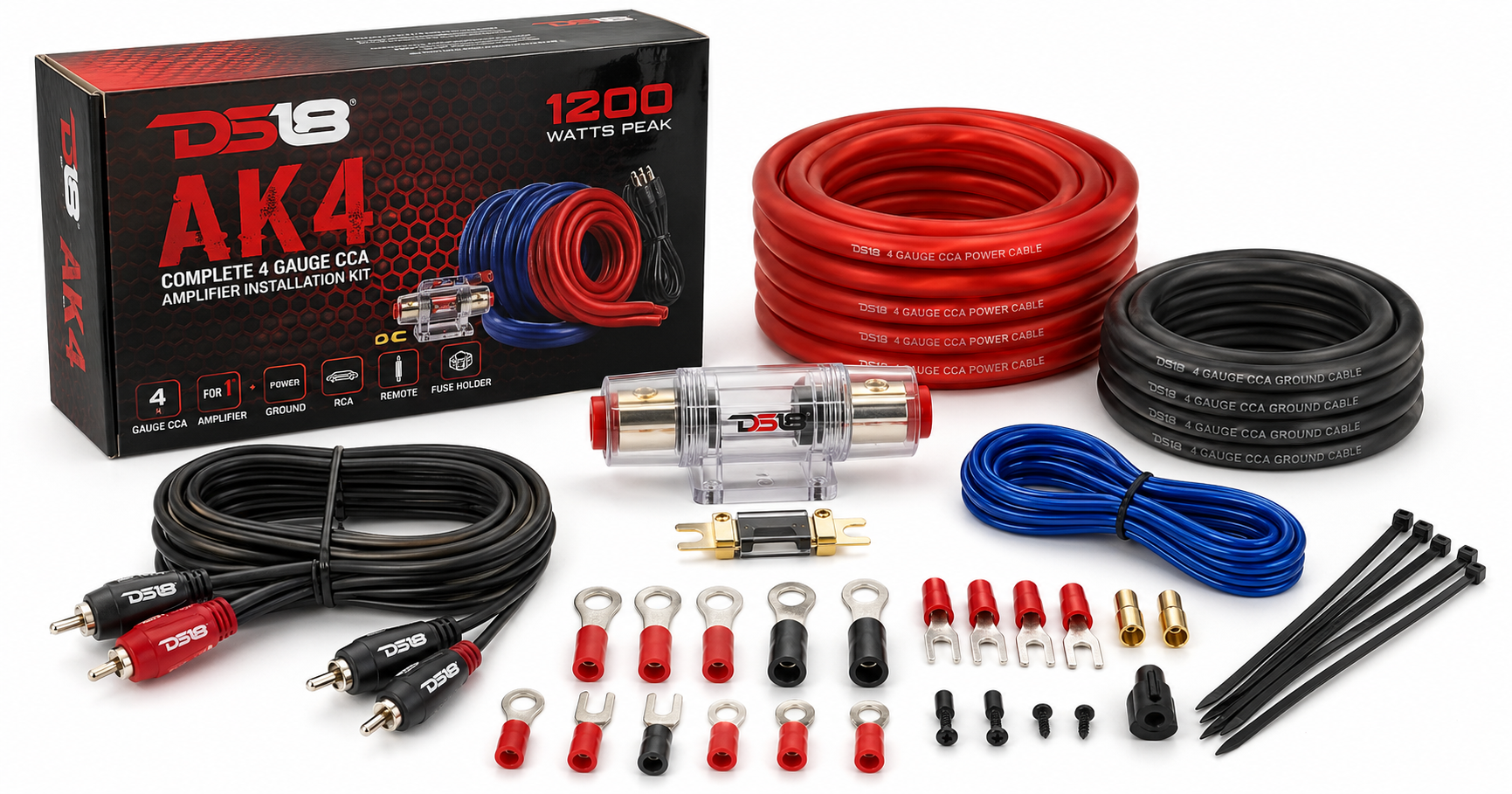 DS18 AK4 4-Gauge Amplifier Installation Wiring Kit Review: A Solid Entry-Level Power Solution