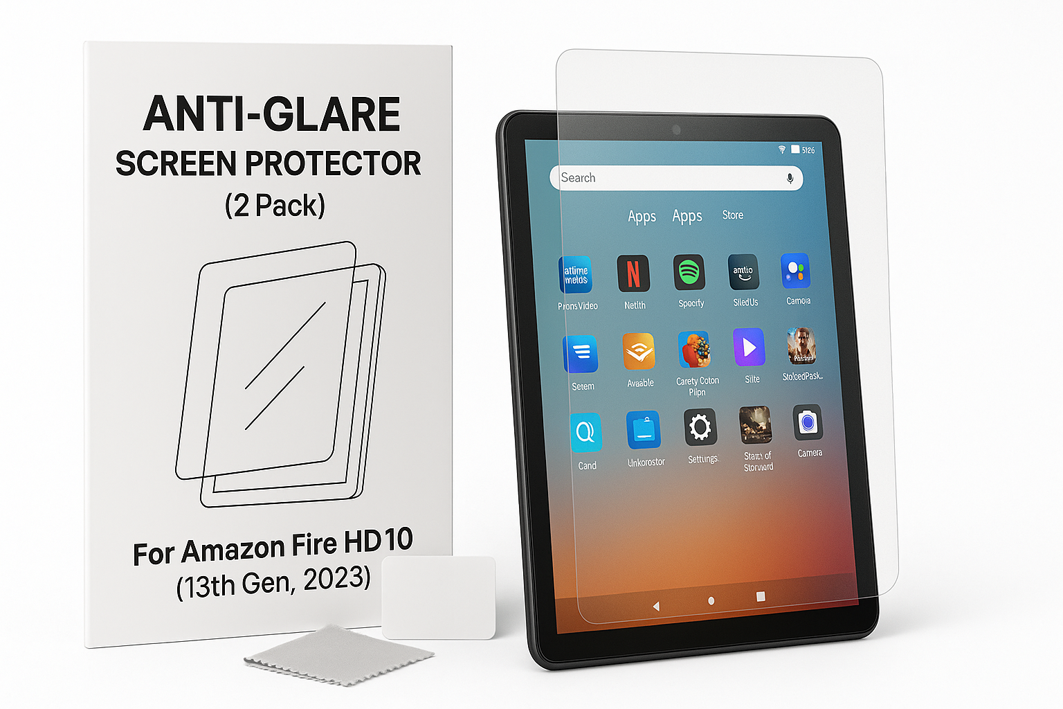Anti-Glare Screen Protector (2 Pack) for Amazon Fire HD 10 (13th Gen, 2023): Detailed Review