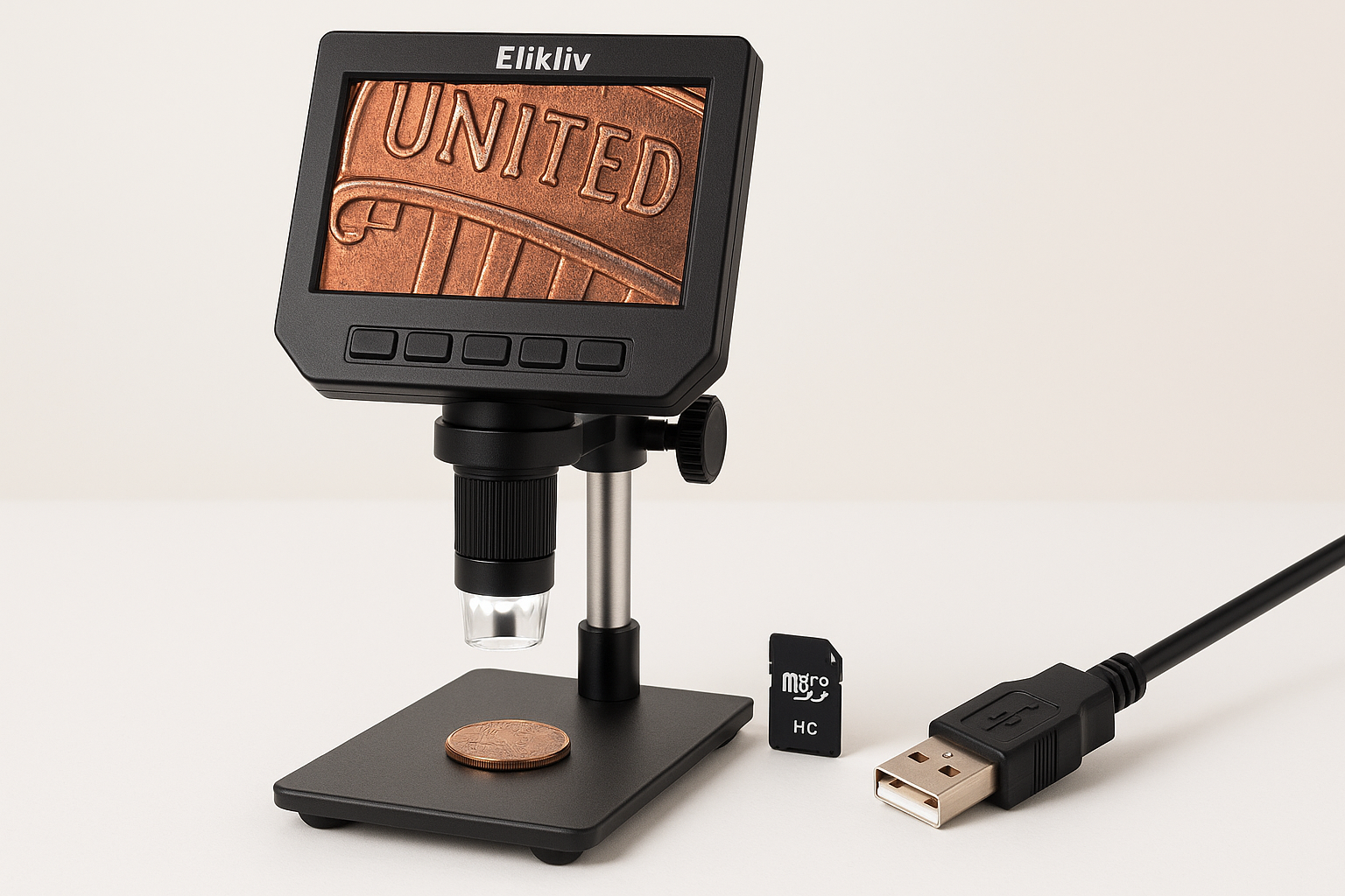 Elikliv EDM4 4.3-Inch LCD Digital Coin Microscope Review: Compact Viewing for Coins and Close-Up Work