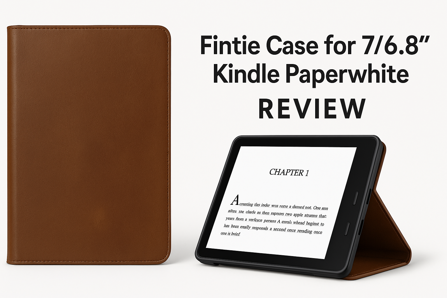 Fintie Vintage Brown Stand Case Review for Kindle Paperwhite 2024/2021 and Kindle Colorsoft Signature Edition
