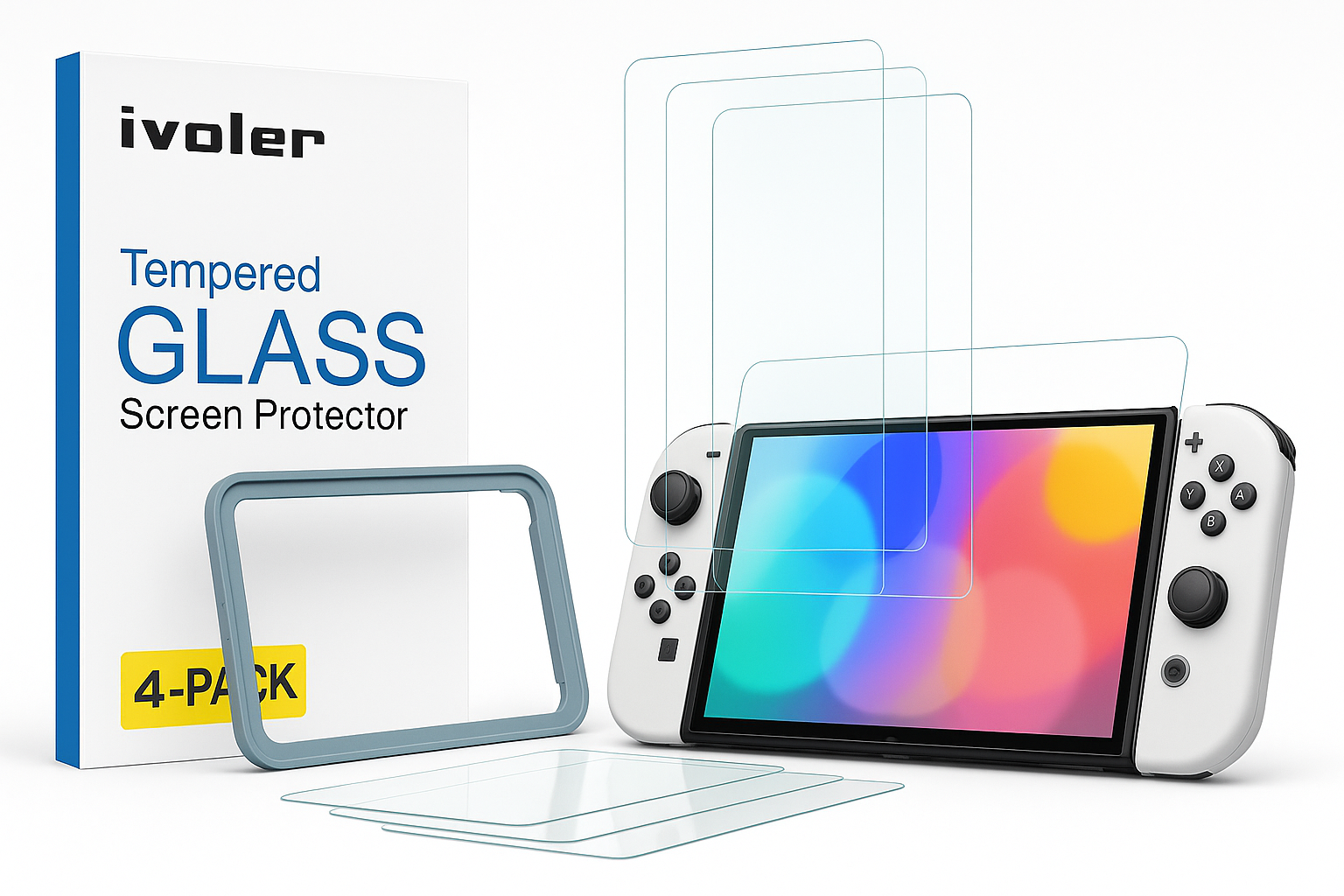 ivoler 4‑Pack Tempered Glass Screen Protector for Nintendo Switch 2 (2025) Review