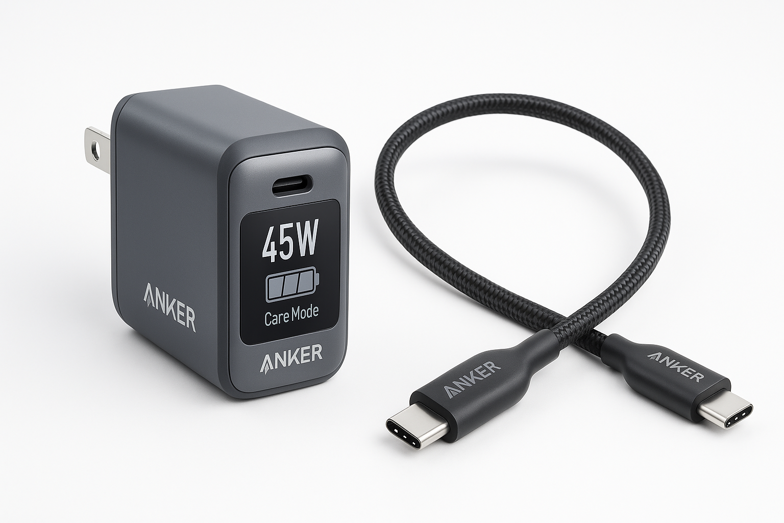 Anker Smart Display Charger (Nano 45W GaN): Compact Fast Charger with Real‑Time Power Insights