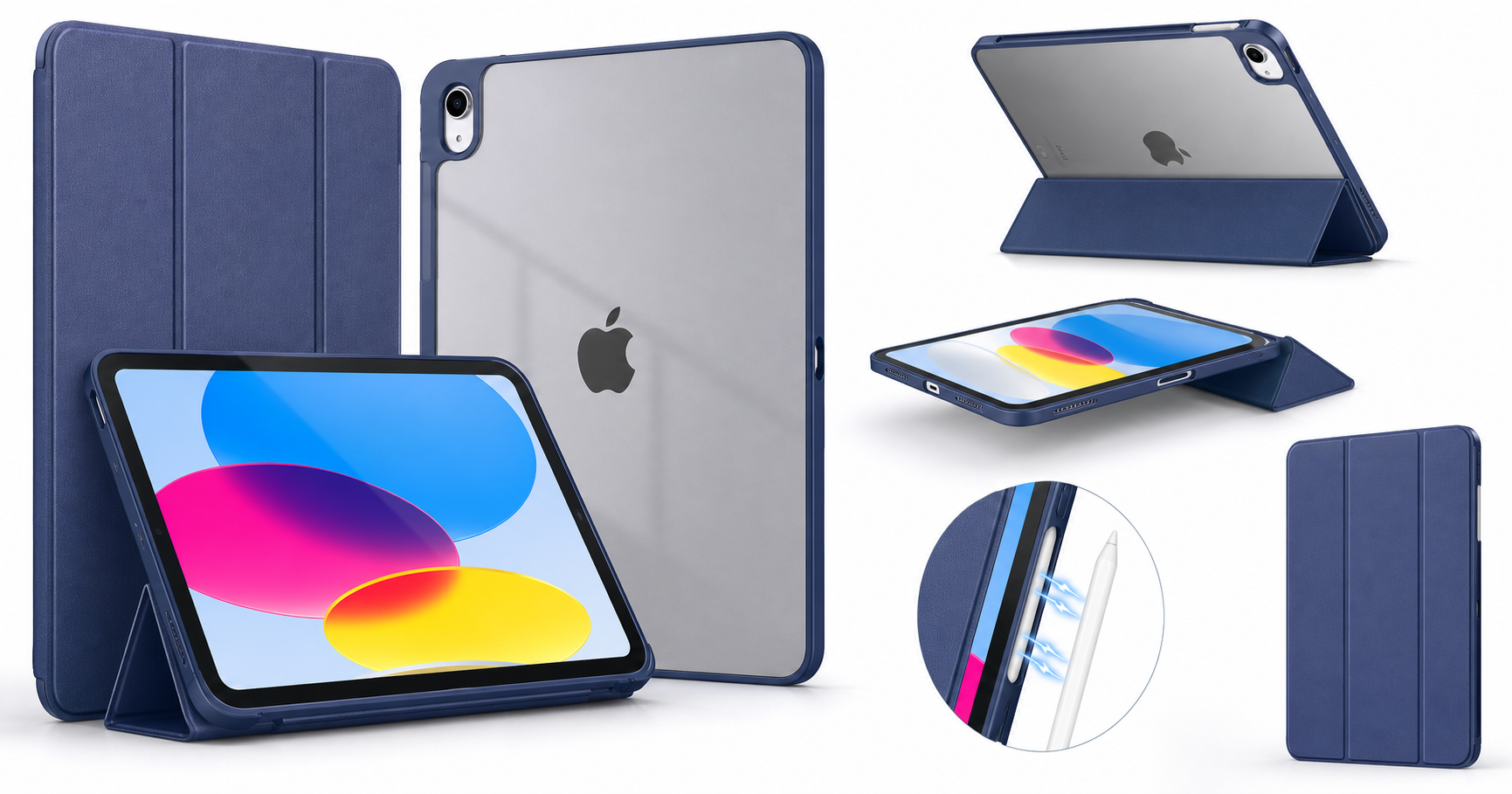 MoKo Slim Stand Case for iPad (A16) 11th Gen / iPad 10th Gen: Lightweight Protection with Smart Cover Convenience