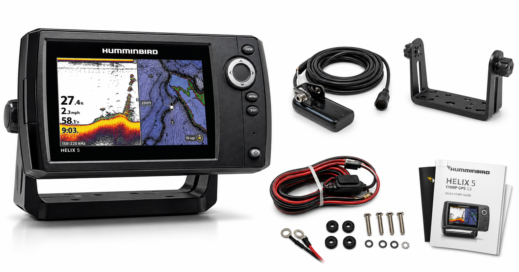 Humminbird 411660-1 Helix 5 CHIRP GPS G3 Fish Finder Review: Compact Sonar With Serious Mapping Power