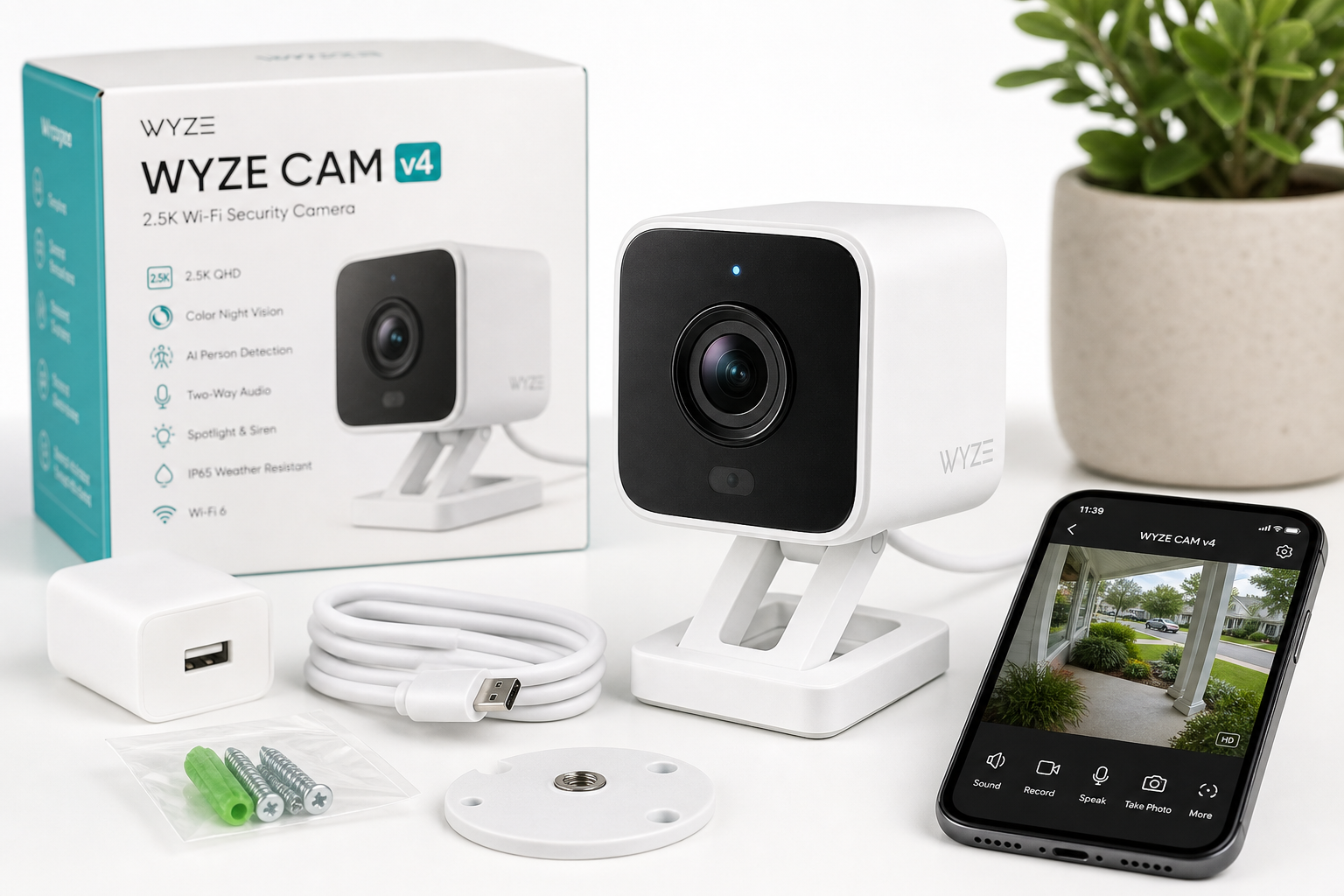 WYZE Cam v4 Review: 2.5K Color Night Vision Security on a Budget