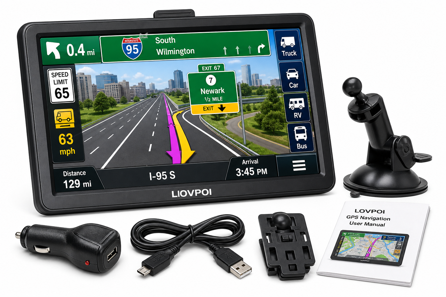 LOVPOI 9-Inch Truck GPS 2026 Review: Big-Screen Navigation for Commercial Drivers