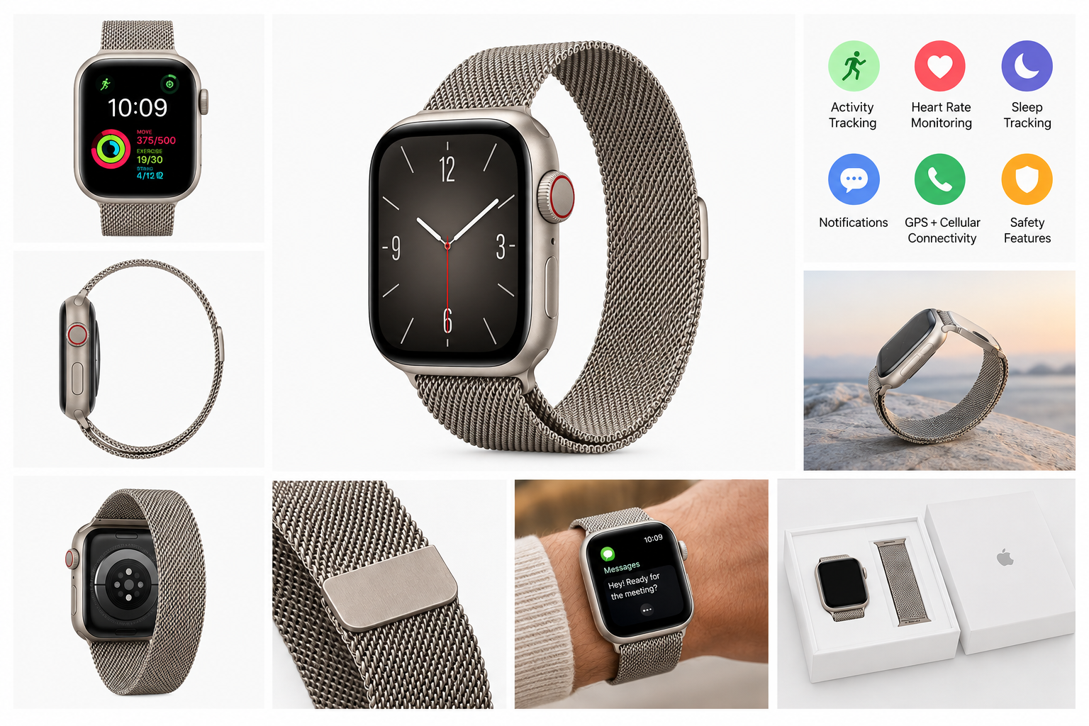 [Apple Watch Series 12 GPS + Cellular 42mm Smartwatch](https://www.amazon.com/dp/B0HJBLKGQR): Natural Titanium and Milanese Loop Review